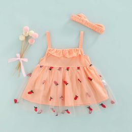 Girl's Dresses Baby Newborn Infant Baby Girls Dress Strawberry Pineapple Dresses For Girls Clothing Summer Costumes