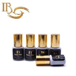 Tools 10 Bottles IB Super Plus Glue For Eyelash Extensions Gold Hat Korea Lasting Dry Fast Lash Glue 12s Long Lasting Eyelash Mascara