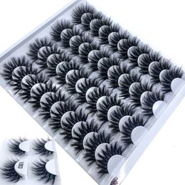 False Eyelashes 220 pairs 825mm fake 100% Mink Lashes Natural Dramatic Volume Extension 230530