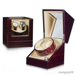 Watch Boxes Cases Box Automatic Wooden Luxury Slots Suitable For Mechanical Watches Quiet Rotation