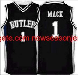 Stitched Vintage #1 Shelvin Mack Butler High School College Basketball Jersey custom any name number jersey