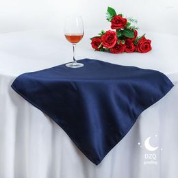 Table Napkin 50x50cm Square Satin Polyester Resuable Soft Fabric For Wedding Banquet Party Decoration