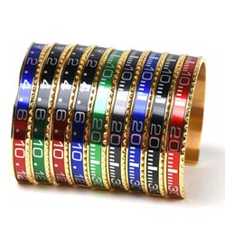 Italian Fashion Men Bracelets Stainless Steel Cuff Bracelet Speedometer Official Bracelet Bangles Woman Gold Plated Jewery Gift5166478