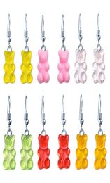 Panda Transparent candy Colour bear stud earrings Charm earing Gift For Mum or Teacher Newest Style 30pairslot2293543