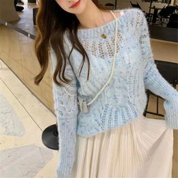 Women's Sweaters Spring Autumn Winter Sweater Women Half-Turtleneck Twisted Flowers Pullover Pull Femme Knitting Bottoms Shirt Warm