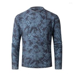 Men's Sweaters Diamond Pattern Jacquard Sweater - Slim Fit Knitwear