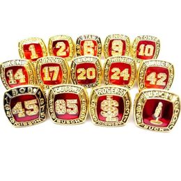 Simple Design Alloy DHAMPION Ring for Men Cardinal Hall of Fame World Series 14 Sets268e