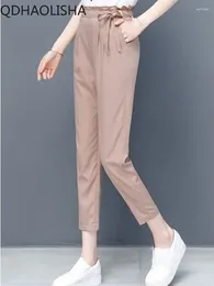 Women's Pants Spring Summer Korean Fashion Thin High Waist Trousers Loose Casual Streetwear Cargo Clothes For Women