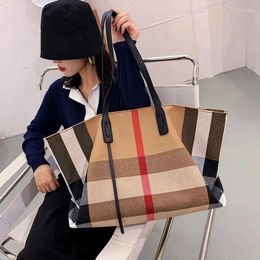 Evening Bags Ladies Bag 2023 Luxury Handbags Wallet Designer Handbag Large Capacity Plaid PU Shoulder Tote For Women