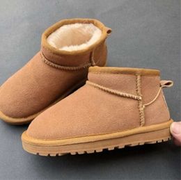 UG Newly arrived snow boots Kids Boy girl children Mini Sheepskin Plush fur short G5281 Ankle Soft comfortable keep warm with card dustbag 10color sizeEU21-35 G