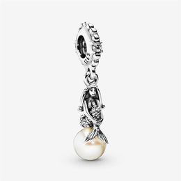 100% 925 Sterling Silver The Little Mermaid Charm Fit Original European Charms Bracelet Fashion Jewellery Accessories280P
