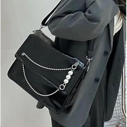 Evening Bags Niche Design Large-capacity One-shoulder Black Tote Bag Women's 2023 Messenger Shoulder Women Big Hand S