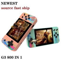 Newest G3 Portable Game Players 3.5" 800 In 1 Retro Video Game Console Handheld Colour Game Player TV Consola AV Output Dropshipping with retail boxs