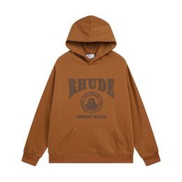 Men's Hoodies Monogrammed Embroidered American High Street Sweatshirts For Men And Women