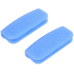 Table Mats Anti-scald Silicone Grips Pot Handle Sleeves Covers Pan Potholder Holders Anti-slip Kitchen Lid Wok