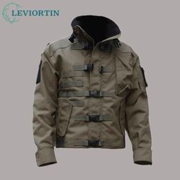 Mens Jackets Military Tactical Jacket Men Waterproof WearResistant MultiPocket Bomber Outdoor Hiking Windproof Outwear Coats 231201