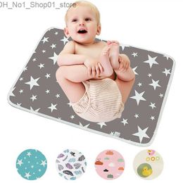 Changing Pads Covers Diaper Changing Pad Baby Nappy Change Mat Cover for Newborn Infant Toddler Boy Girl Reusable Portable Waterproof Stroller Sheet Q231202