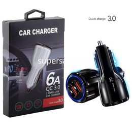 Fast Quick Charge QC3.0 Dual Usb Car Charger 5V 3.1A 30W 18W Power Adapter Chargers For iphone 11 12 13 14 Samsung Note 10 S22 S23 htc S1