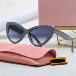 Luxury sunglasses miu sun glasses designers oval frame eyewear eyewear trendy Polarised uv protection multicolor cat eye womens designer sunglasses fashion hj07