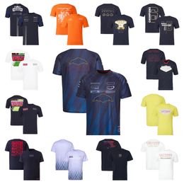 F1 racing suit men's and women's round neck casual short-sleeved team clothes plus size custom quick-drying fans' shirts.