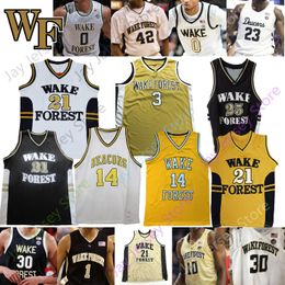 2022 Wake Forest Demon Deacons Basketball Jersey NCAA College Collins Chris Paul Jeff Teague Ish Smith Josh Howard Msy Bogues