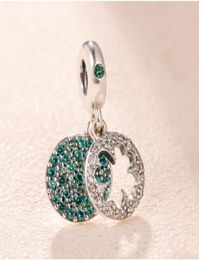 Fit 925 Sterling silver beads necklace Lucky clover beads charms celet pendant DIY Brocade carp beads love necklace bracelet jewel2239105