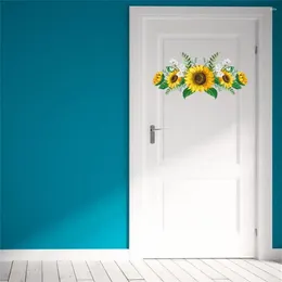 Wall Stickers Removable Sunflower Sticker Kitchen Waterproof Decals Home-Decor PVC-Supply Home Decor Living Room Bedroom Modern