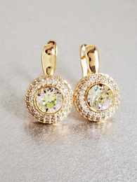 Stud Earrings 11.11 Trendy Hoop Earings Made With Crystals From Austria For Women Valentine's Day Jewellery Gift Round Hanging Earing Bijoux