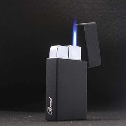 BROAD Buy Metal Lighters Mini Jet Torch Turbo Lighter Gold No Gas Smoking Accessories Gadgets for Men