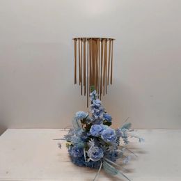 Creative Flower Rack Gold Wedding Table Centrepiece Event Road Lead Party Flowers Stand Home Hotel Decoration