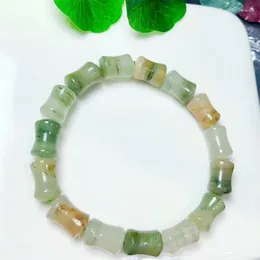 Bangle Natural Garden Quartz Agate Bracelet Bead Crystal Healing Stone Fashion Gemstone Jewellery Gift 8x12mm 1pcs