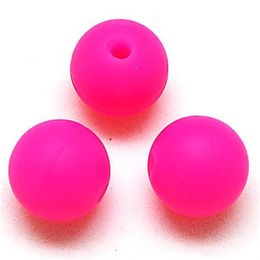 14mm Rubber Round Silicone Beads Perle Silicon Beads BPA Round Food Grade Baby Teething281h
