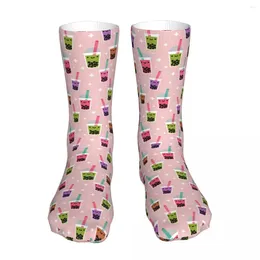 Men's Socks Cartoon Bubble Unisex Novelty Winter Warm Thick Knit Soft Casual