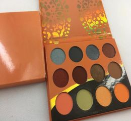 High quality Professional makeup 12 Colour Fashion Women Yellow Eye Shadow Palette Makeup Matte Eyeshadow Palette1286587