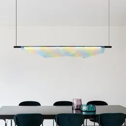 Pendant Lamps Style LED Lamp Metal Mesh Art Deco 120cm For Dining Room Kitchen Bar Shop Lighting Fixtures Cord Adjustable