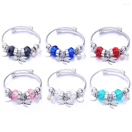 Strand Dragonfly Elephant Beaded Alloy Bracelet Korean Version Of Tree Life Pendant Crystal Love Opening