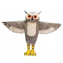 Christmas Plush Owl Mascot Costume Top quality Cartoon Character Outfits Halloween Carnival Dress Suits Adult Size Birthday Party Outdoor Outfit