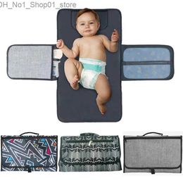 Changing Pads Covers Portable Diaper Changing Pad for Newborn Mattress Diapers Bag Waterproof Baby Nappy Changing Mat Cover Baby Diaper Changer Pads Q231202