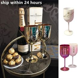 Wine Glasses MOET PARTY Champagne Vintage Coupes Beach Cocktail Flutes Plating Goblet Acrylic Plastic Beer Cups Celebrate Gift 231130