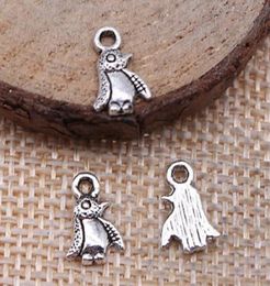 500Pcs alloy Penguin Charms Antique silver Charms Pendant For necklace Jewellery Making findings 7x11mm5823016