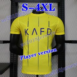 S-4XL Player version Al Nassr FC Soccer Jerseys Ronaldo 2023 2024 23 24 Gonzalo Martinez Talisca Ghislain Konan Men Football Shirt