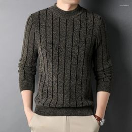 Men's Sweaters 2023 Autumn Winter Thick Fashion Knit Pullover Warm Sweater Woollen Oneck Casual Male Knitted Jumper Clothes