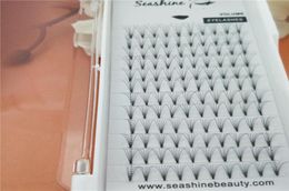Seashine handmade 6D short stem pre fanned eye lashes russian volume individual false eyelash extension manufacturer1748262