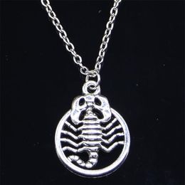 20pcs New Fashion Necklace 26x19mm scorpion scorpio zodiac Pendants Short Long Women Men Colar Gift Jewelry Choker 201013224r