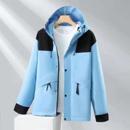 pol Men's Jacket Fashion designer unisex Trench Retro trend Snow Mountain Commemorative Waterproof windproof Breathable adjustable hoodie couple coat sweatshirt