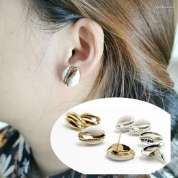Stud Earrings Selling Creative Fashion Color Shell Simple Personal Dorp Suitable For Ladies Gifts