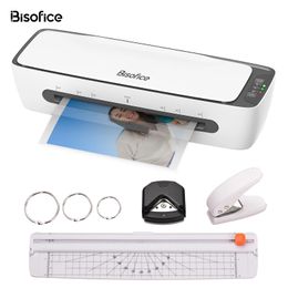 Laminating Machines SL688 Desktop Laminator Machine Set A4 Size Multifunctional and Cold Lamination w Paper Cutter Trimmer Rounder Hole Puncher 231130