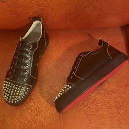Designer Red bottomes Spike Platform Scarpe casual Sneakers di lusso Taglio basso con cerniera stile JYQHCL Scarpe da uomo con suola rossa Scarpe casual nuove scarpe da tavolo sul mercato