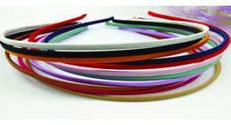 50 Pieces Blank Solid Colours Fabric Covered Headband Metal 5mm Hair Band For Hair Accessories Diy Craft Whole6958543