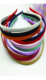 50 Pieces Blank Solid Colours Fabric Covered Headband Metal 5mm Hair Band For Hair Accessories Diy Craft Whole8825766